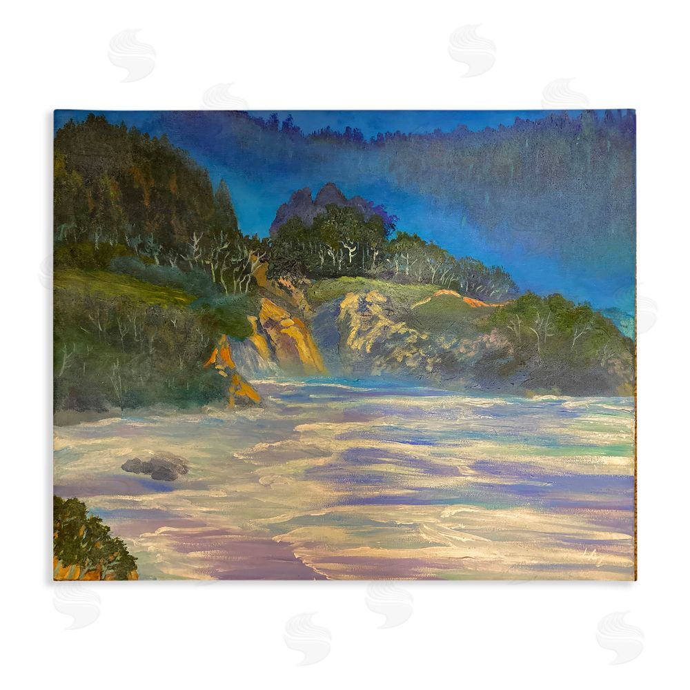 Lee Ann Zirbes Natural Wilderness Coastline Stretched Canvas Wall Art