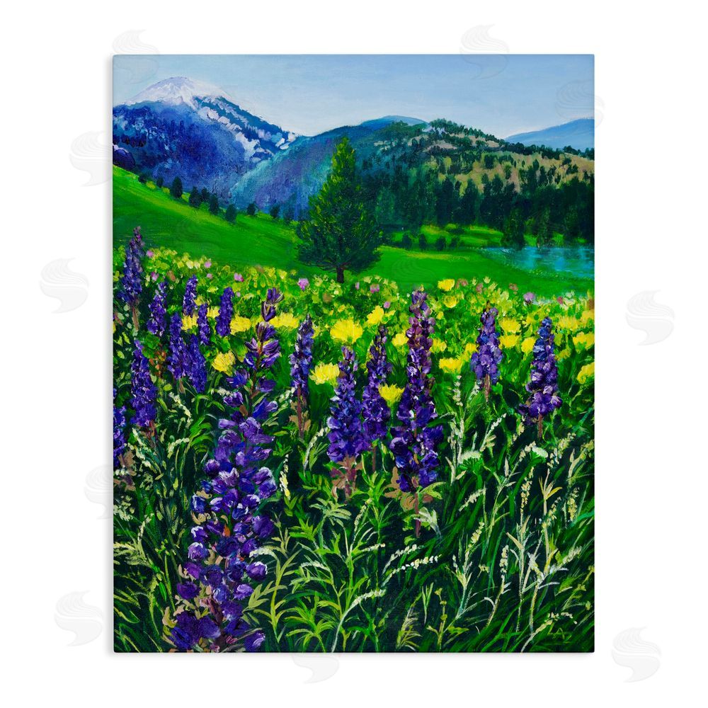 Lee Ann Zirbes Flower Speckled Valley Stretched Canvas Wall Art