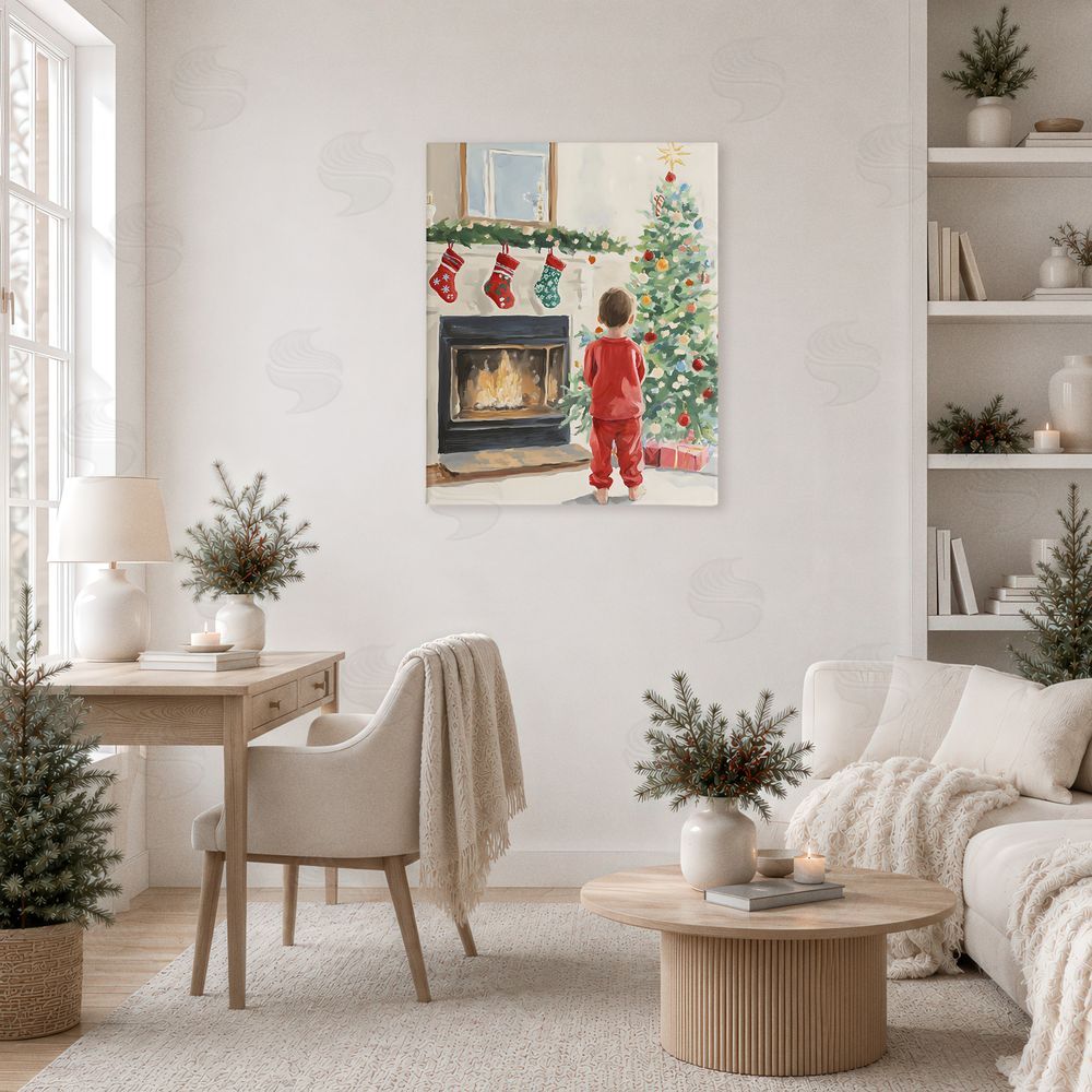 The Prints Vibe Child on Christmas Morning