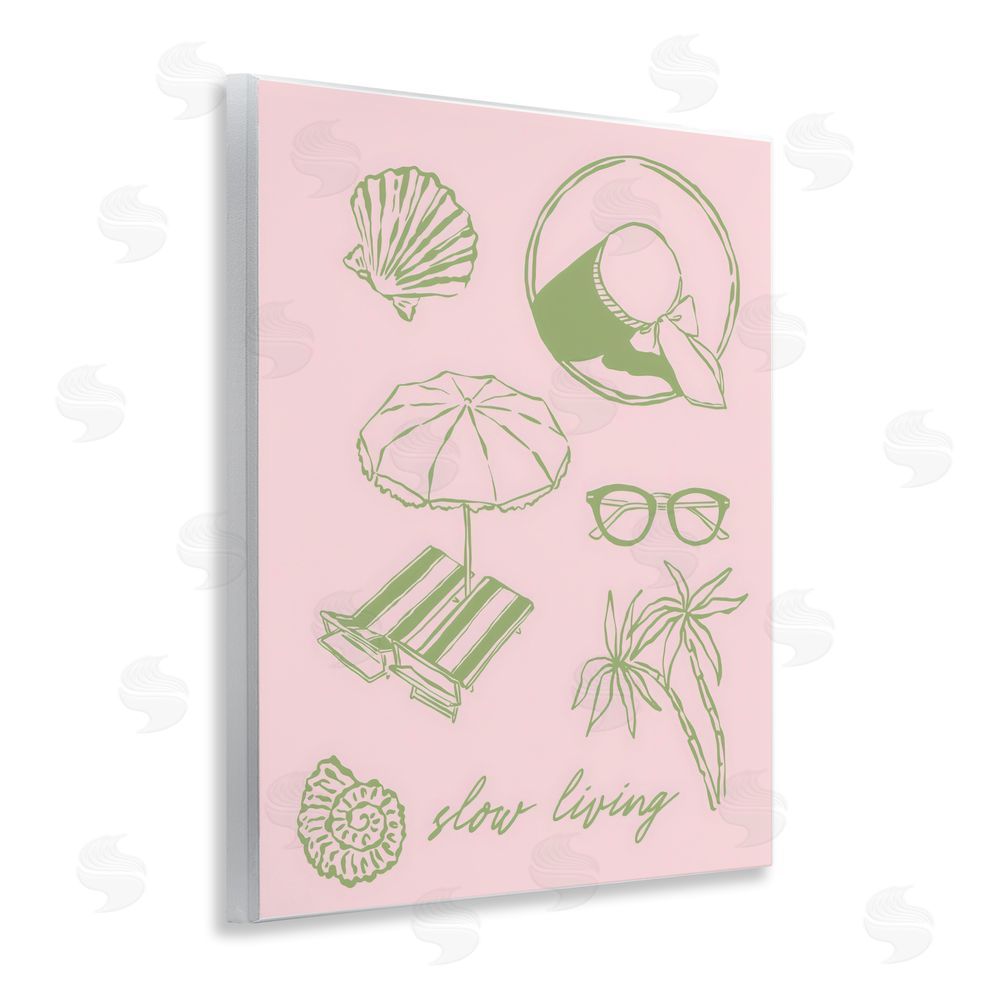 The Prints Vibe Slow Beach Living Wall Plaque Printed Art