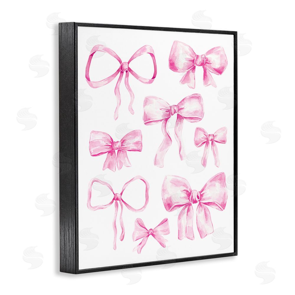 Bethany Sandoval Coquette Bow Collection Black Framed Giclee Wall Art Print