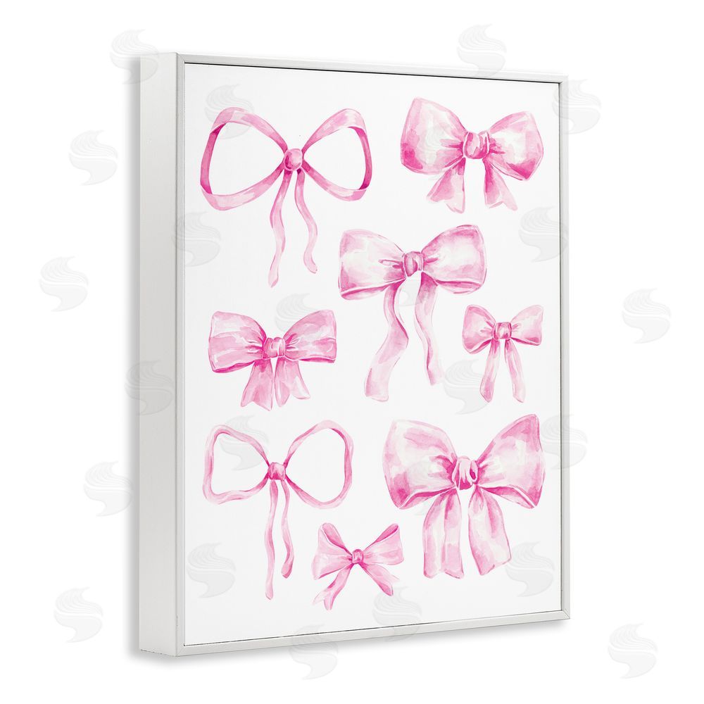 Bethany Sandoval Coquette Bow Collection White Framed Giclee Wall Art Print