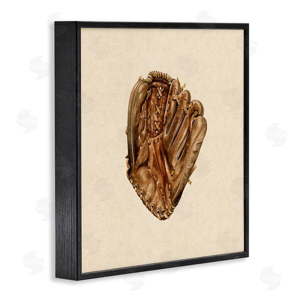Bethany Sandoval All Star Baseball Glove Black Framed Giclee Wall Art Print