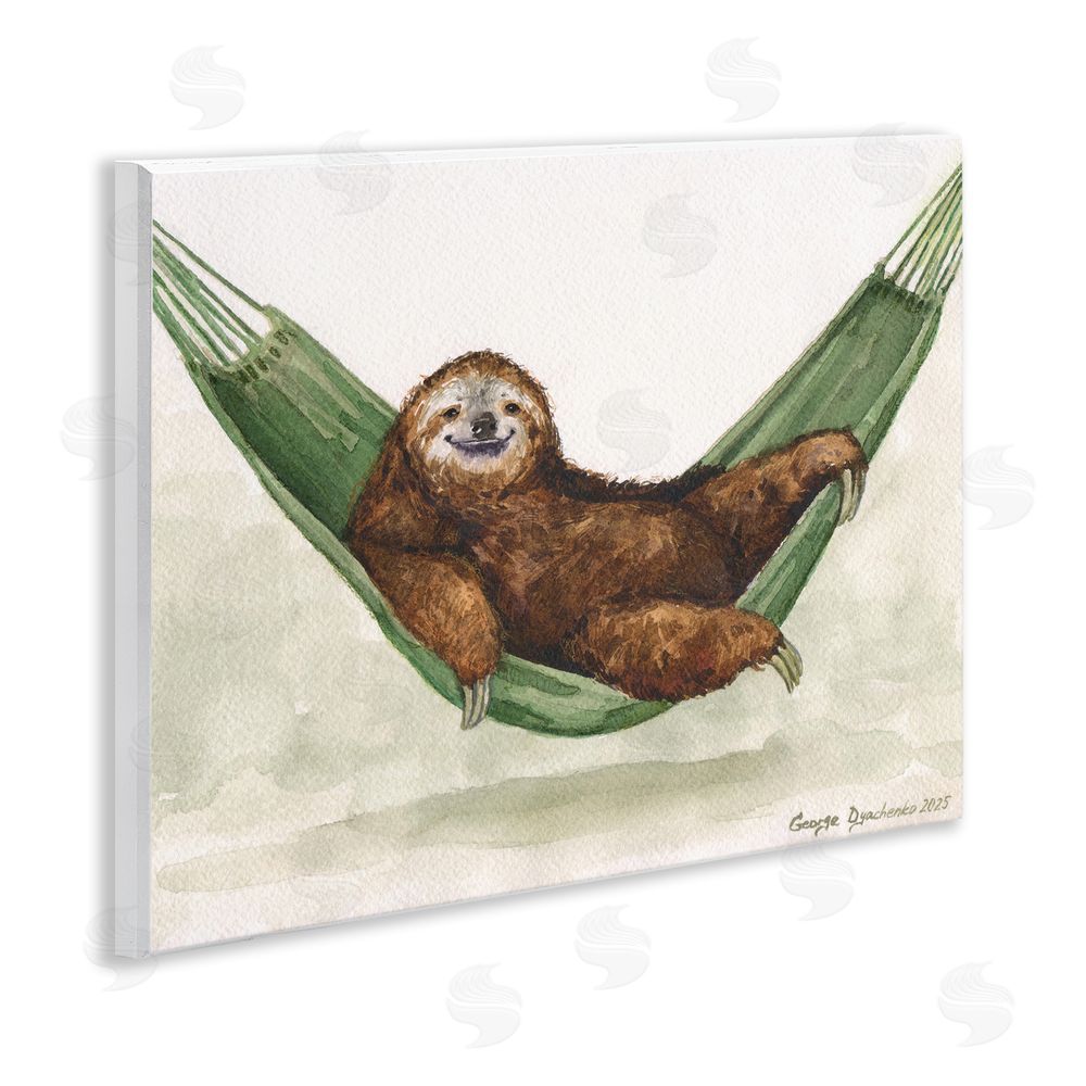 George Dyachenko Sloth On The Hammock Wall Plaque Printed Art