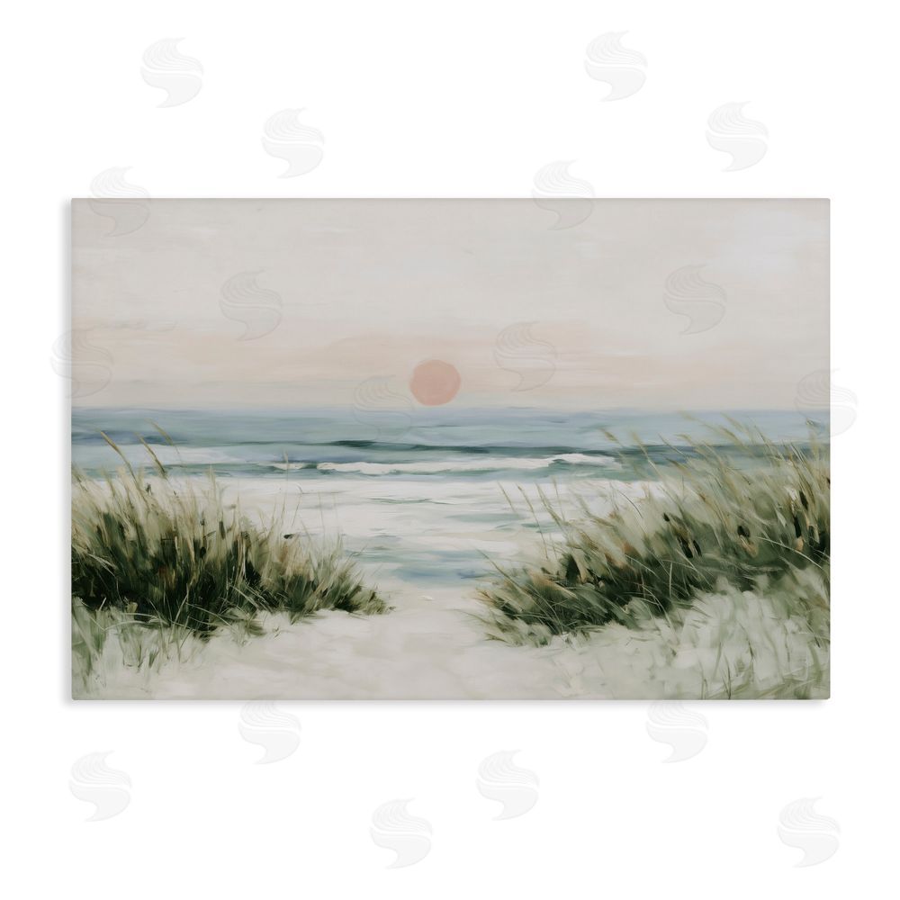 Chromatic Storm Studio Coastal Dunes with Wild Beach Grass Stretched Canvas Wall Art