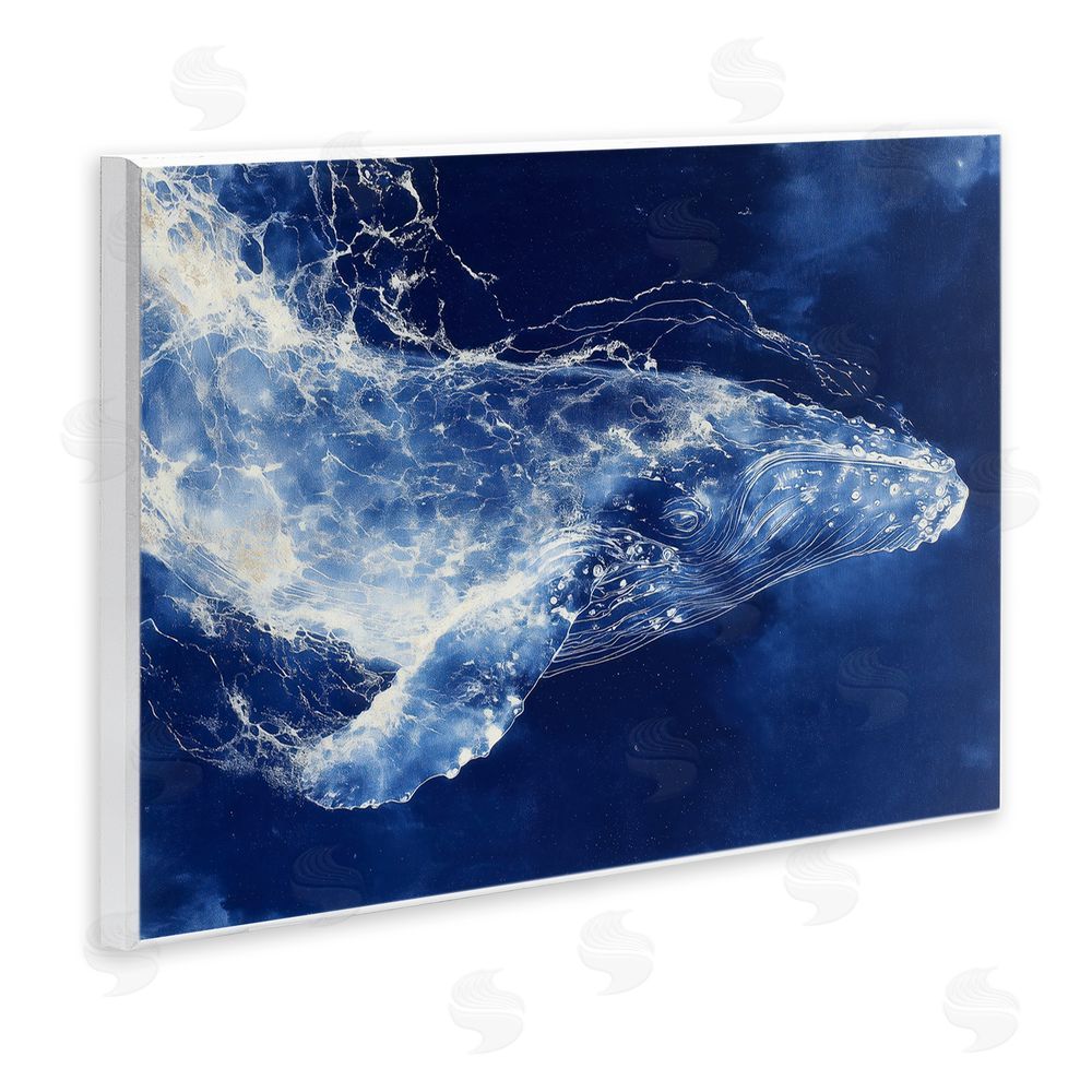 Chromatic Storm Studio Whale in Motion Wall Plaque Printed Art