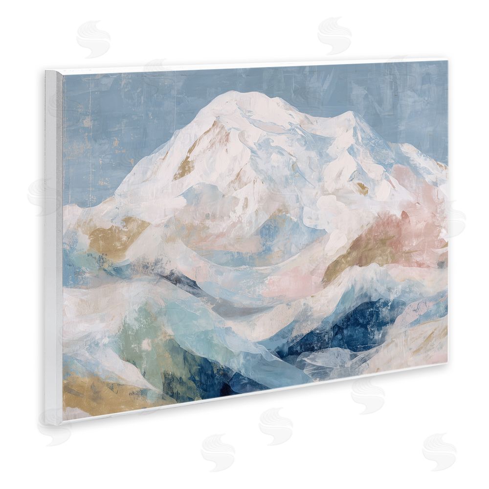 Chromatic Storm Studio Icy Mountain Range at Dusk Wall Plaque Home Decor Art Print