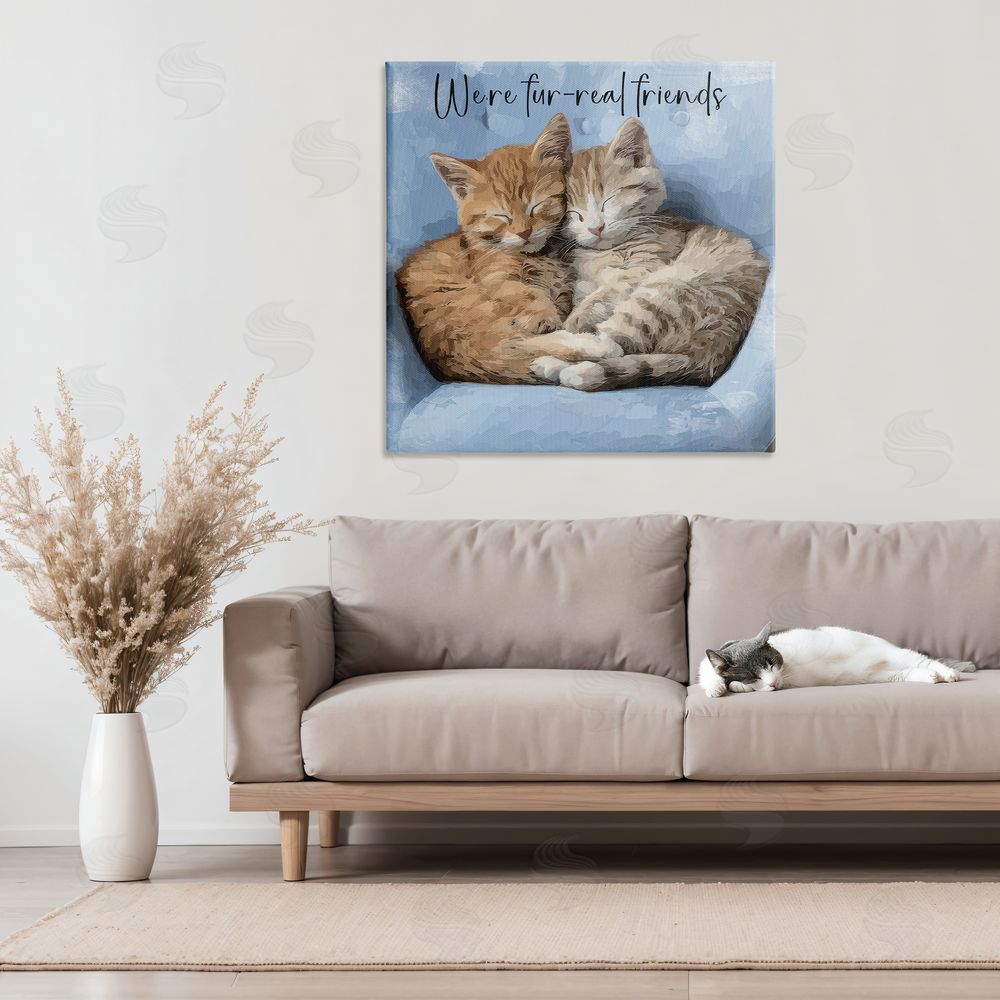 Kim Curinga We're Fur-Real Friends Stretched Canvas on Wall