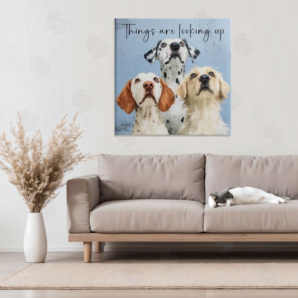 Kim Curinga Things Are Looking Up Stretched Canvas on Wall