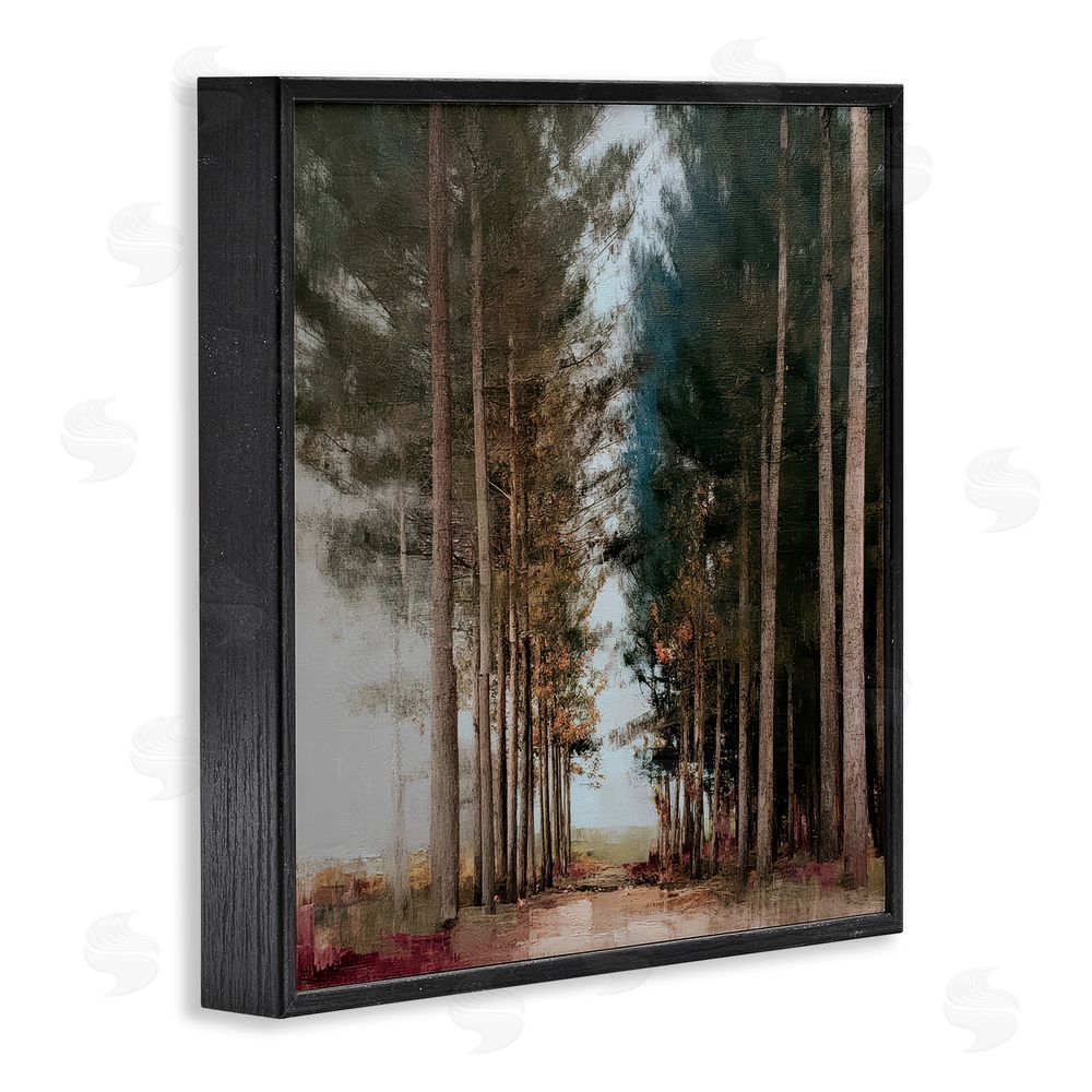Kim Curinga Tall Trees Pathway Black Framed Giclee Wall Art Print