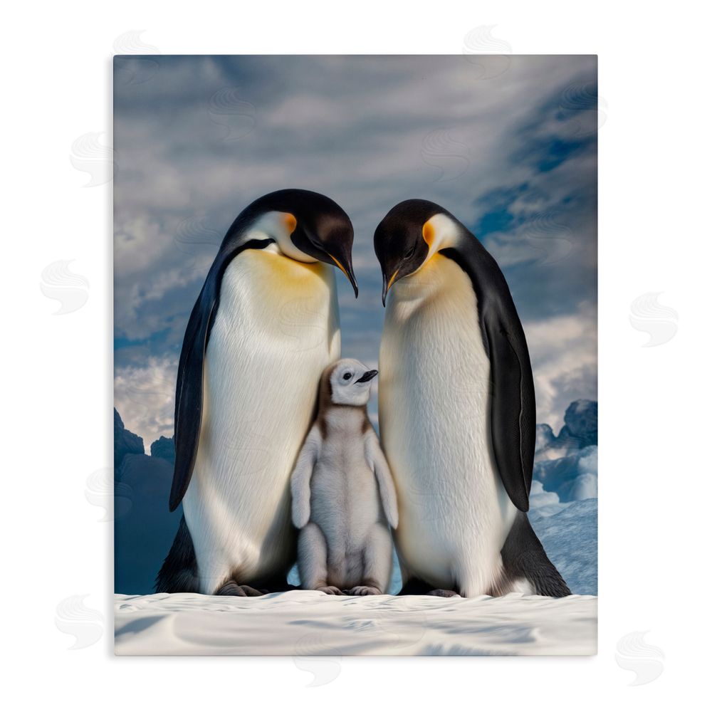 Scott Stulberg Penguins In The Wild Stretched Canvas Wall Art
