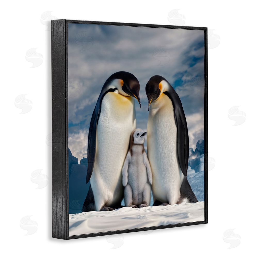 Scott Stulberg Penguins In The Wild Black Framed Giclee Wall Art