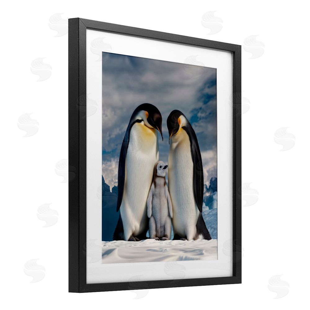 Scott Stulberg Penguins In The Wild Black Framed Print Under Glass Wall Art