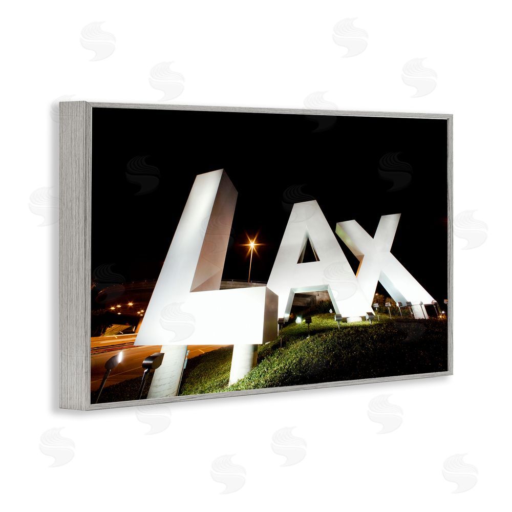 Scott Stulberg LA Airport Structure Gray Framed Giclee Wall Art