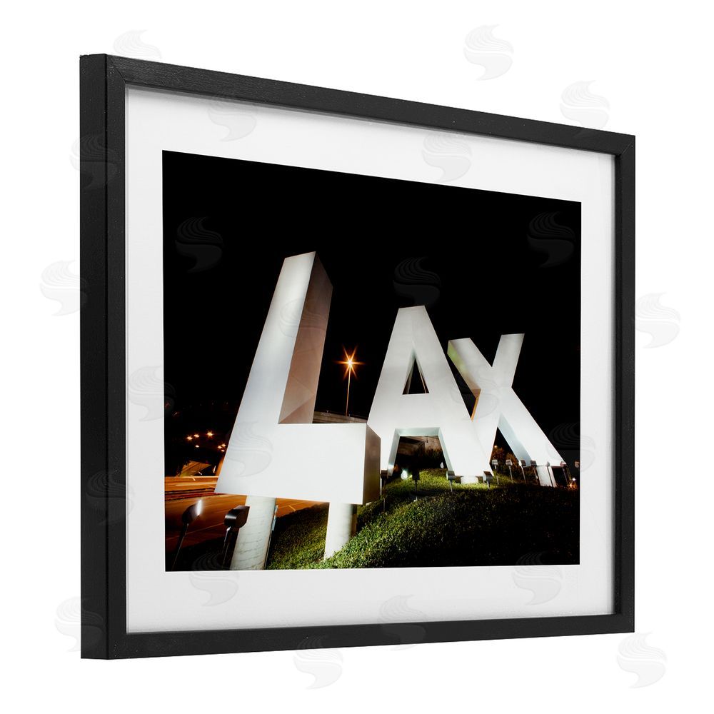 Scott Stulberg LA Airport Structure Black Framed Print Under Glass Wall Art