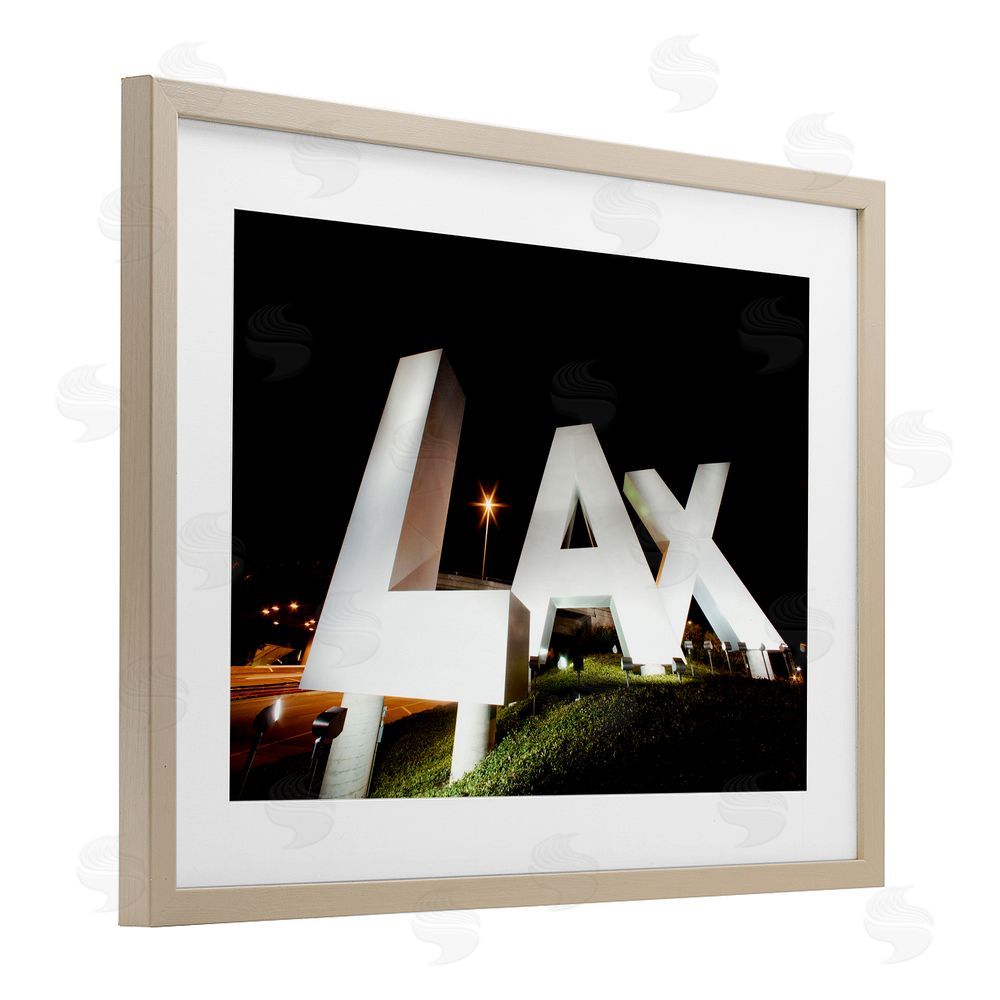 Scott Stulberg LA Airport Structure Brown Framed Print Under Glass Wall Art
