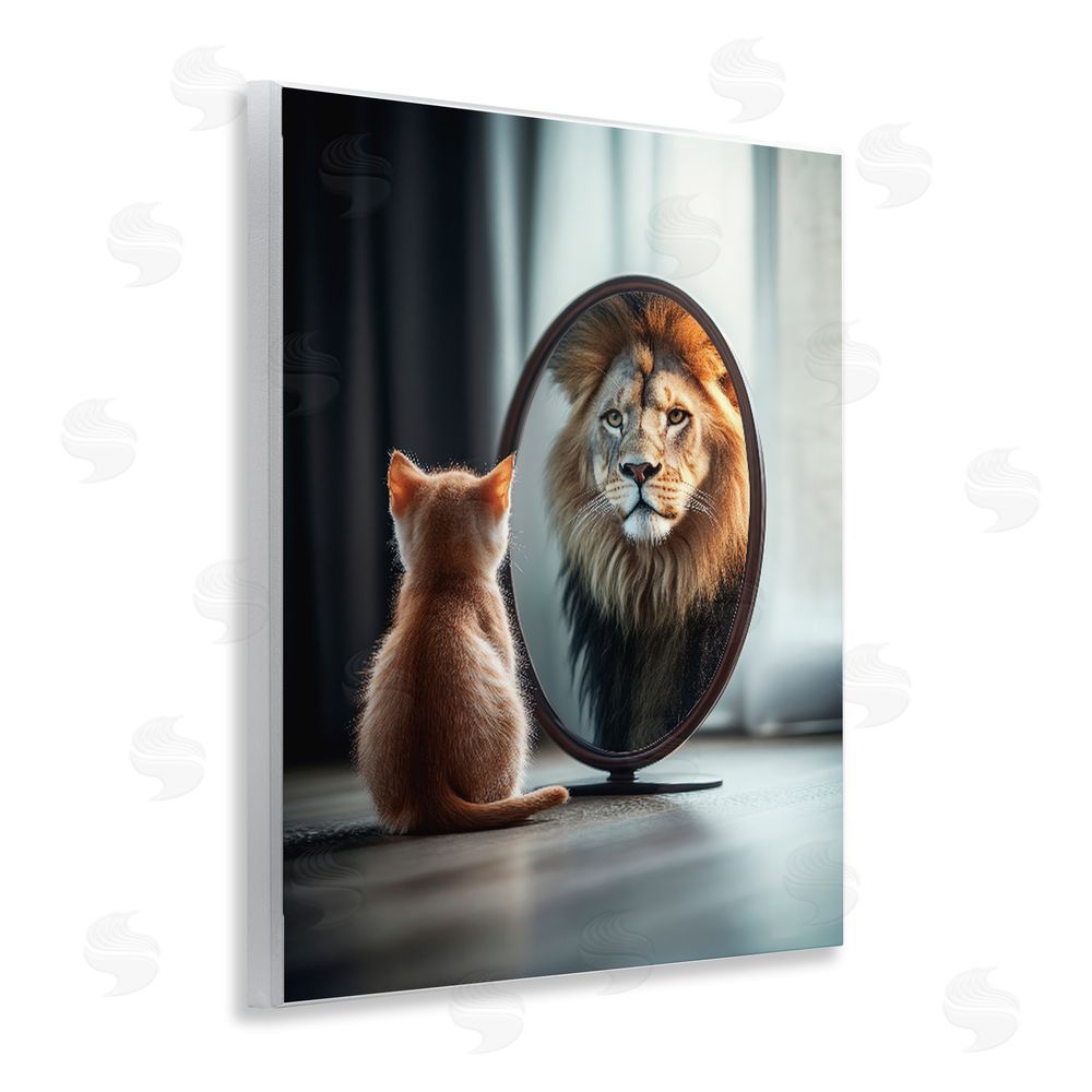 Scott Stulberg Kitten Becomes Lion Illusion Wall Plaque Home Decor Art Print