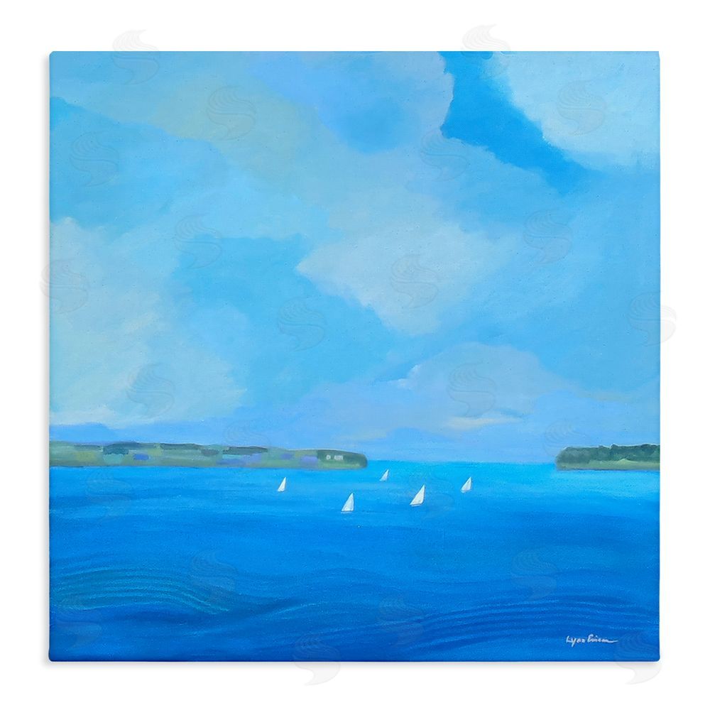 Lynn Ericson Fine Art A Perfect Day Seascape Stretched Canvas Wall Art Print