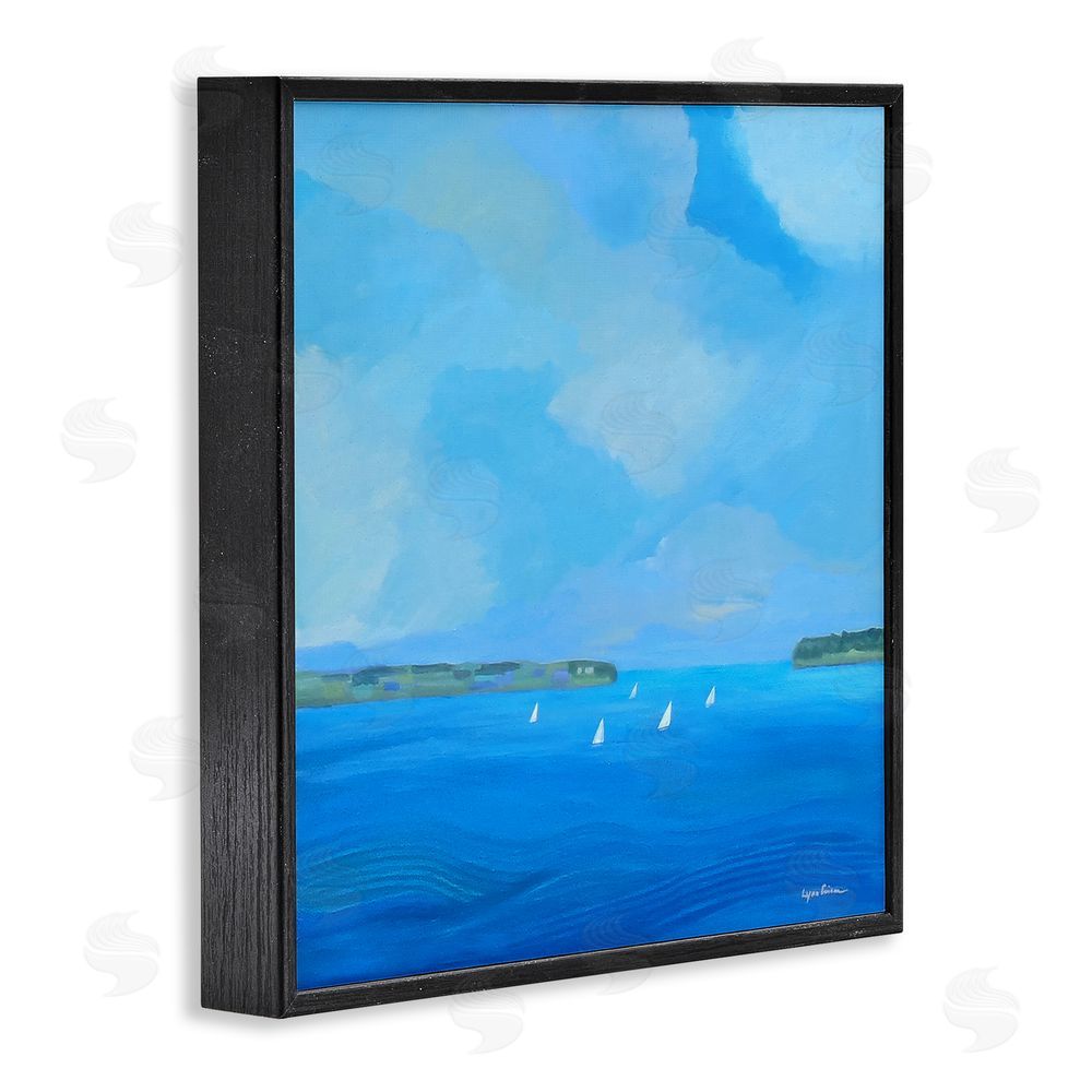 Lynn Ericson Fine Art A Perfect Day Seascape Black Framed Giclee Wall Art Print