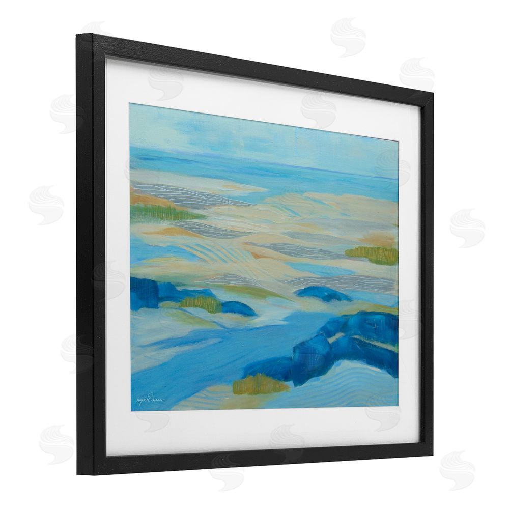 Lynn Ericson Fine Art Coastal Walk Among Dunes Black Framed Print Under Glass Wall Art