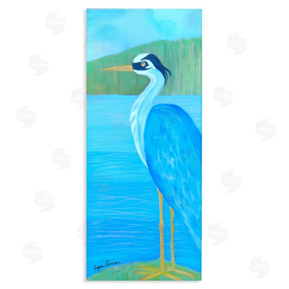 Lynn Ericson Fine Art Great Blue Heron Stretched Canvas Wall Art