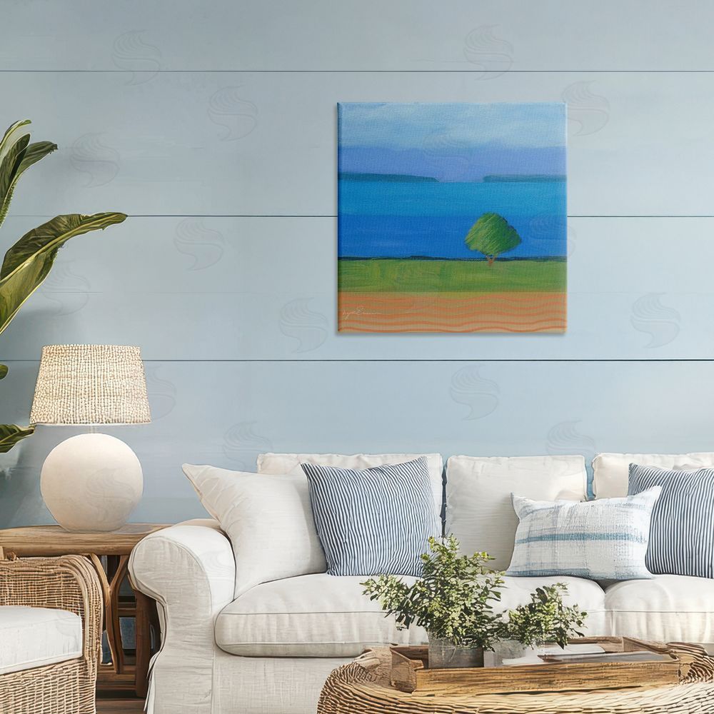 Lynn Ericson Fine Art Lone Tree at Spring Cove Stretched Canvas Wall Art in Room