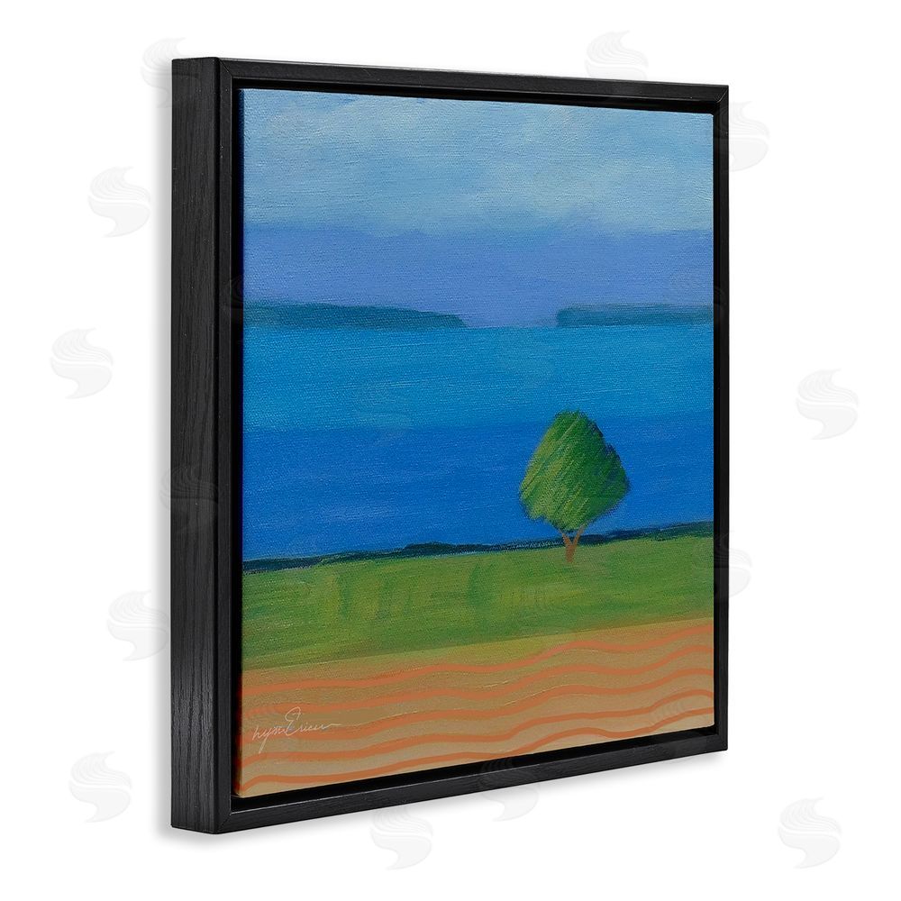 Lynn Ericson Fine Art Lone Tree at Spring Cove Black Floating Framed Canvas Wall Art