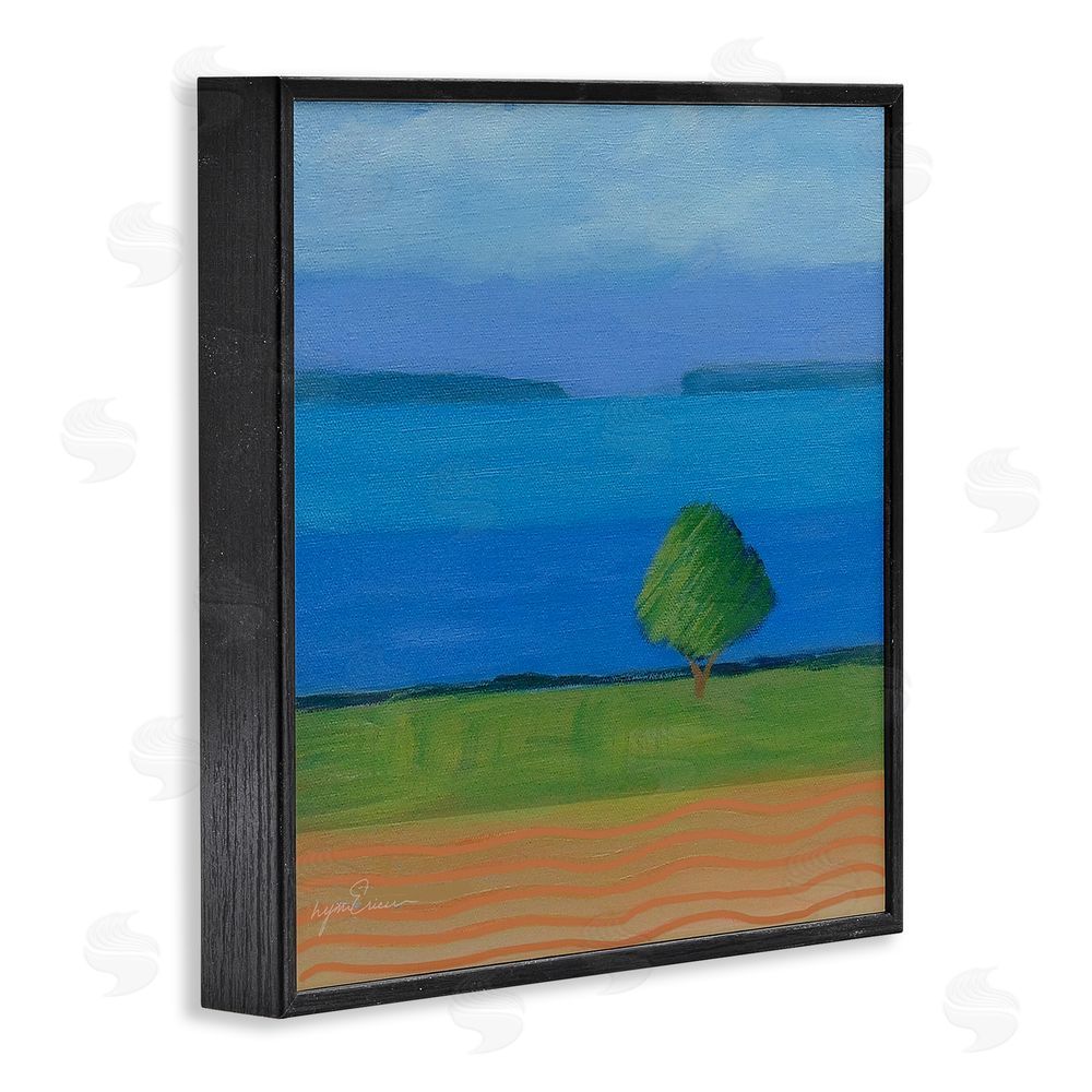 Lynn Ericson Fine Art Lone Tree at Spring Cove Black Framed Giclee Wall Art