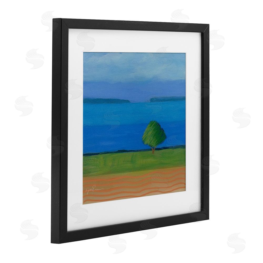 Lynn Ericson Fine Art Lone Tree at Spring Cove Black Framed Print Under Glass Wall Art