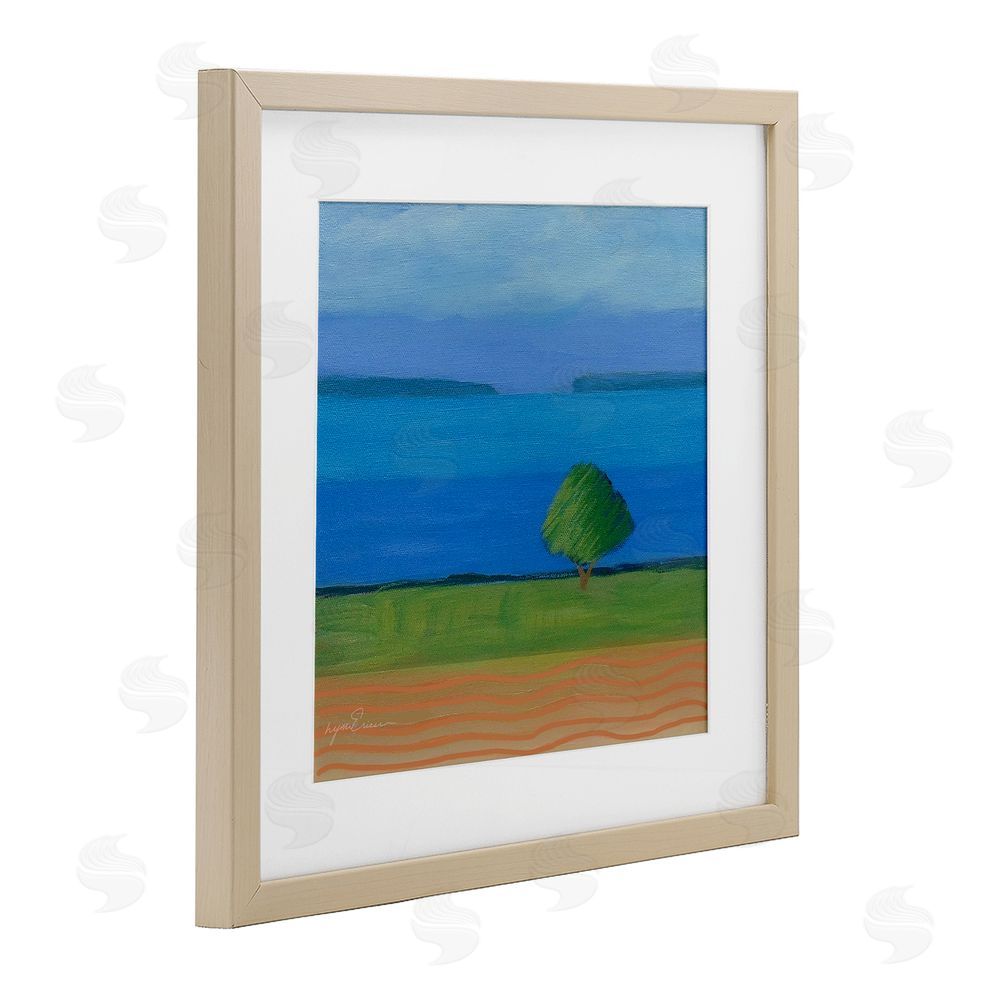 Lynn Ericson Fine Art Lone Tree at Spring Cove Brown Framed Print Under Glass Wall Art