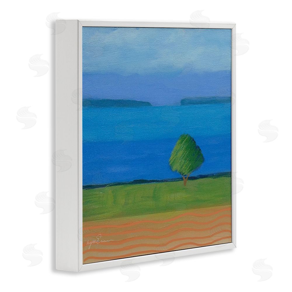 Lynn Ericson Fine Art Lone Tree at Spring Cove White Framed Giclee Wall Art
