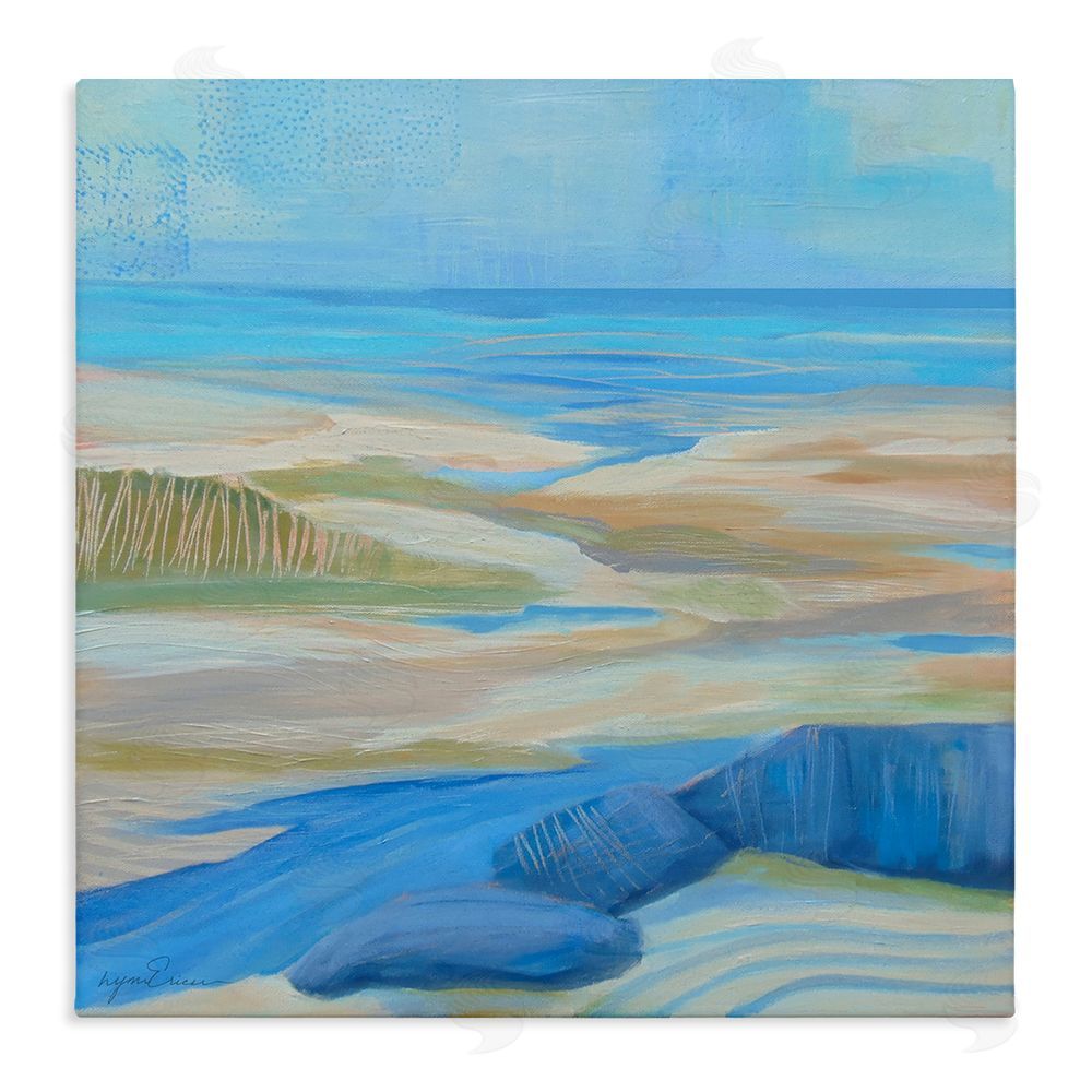 Lynn Ericson Fine Art Low Tide Azure Dunes Stretched Canvas Wall Art