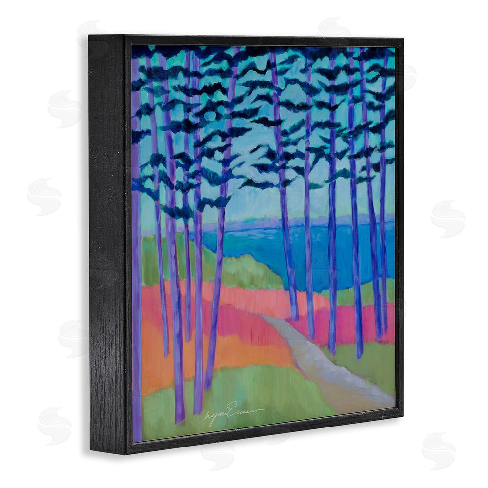 Lynn Ericson Fine Art Razzle Dazzle Forest Scene Black Framed Giclee Wall Art
