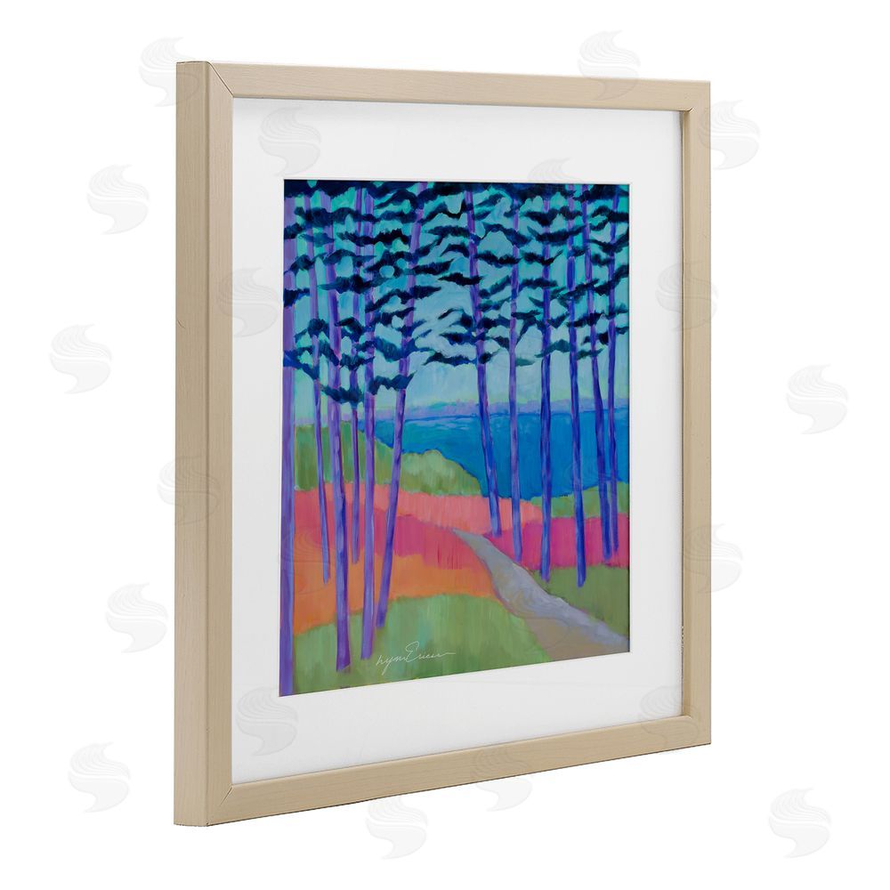 Lynn Ericson Fine Art Razzle Dazzle Forest Scene Brown Framed Print Under Glass Wall Art