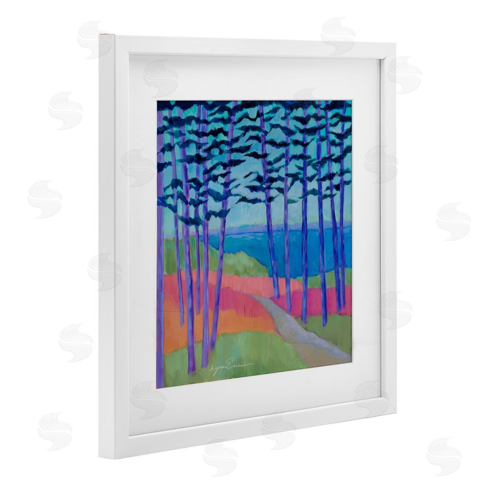 Lynn Ericson Fine Art Razzle Dazzle Forest Scene White Framed Print Under Glass Wall Art