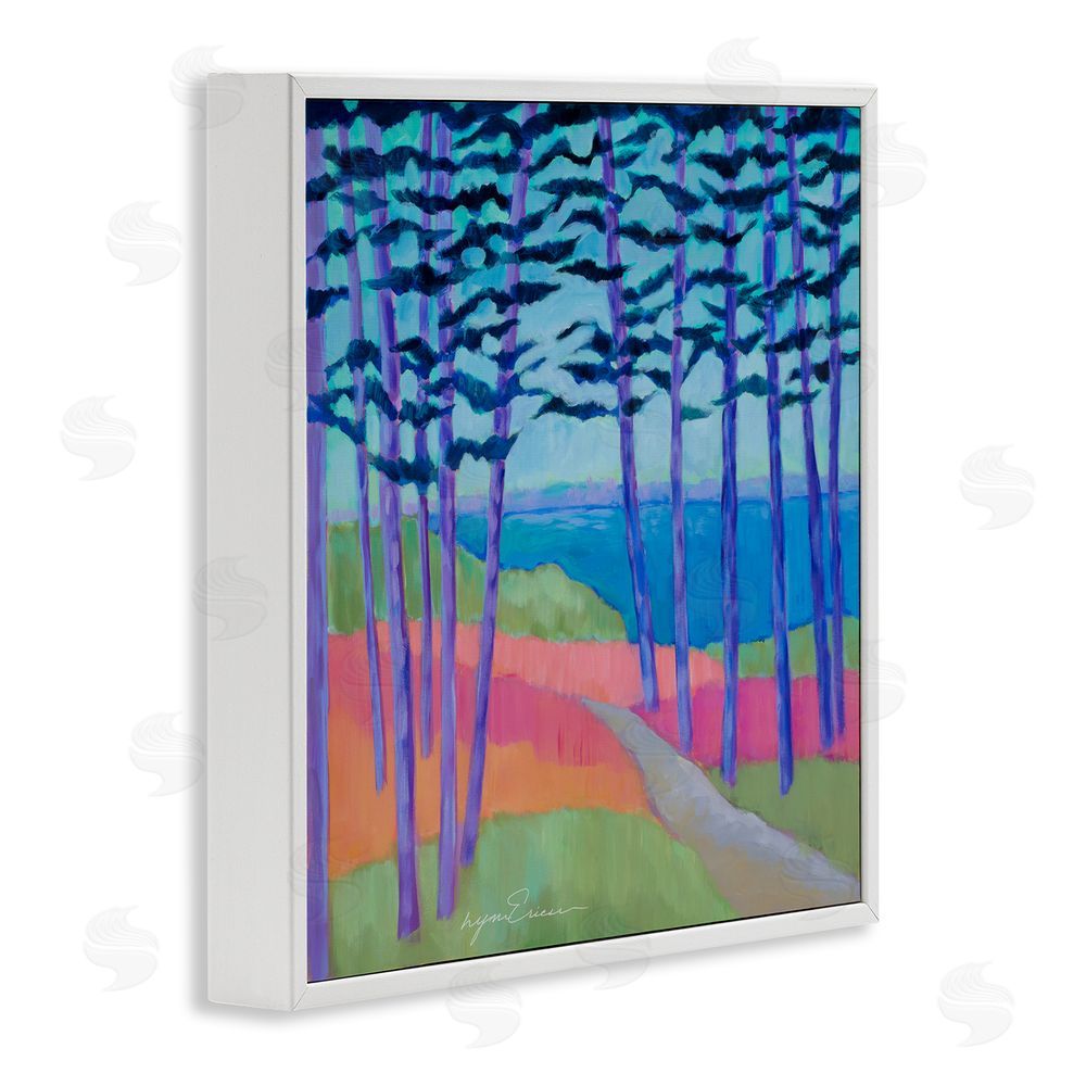 Lynn Ericson Fine Art Razzle Dazzle Forest Scene White Framed Giclee Wall Art