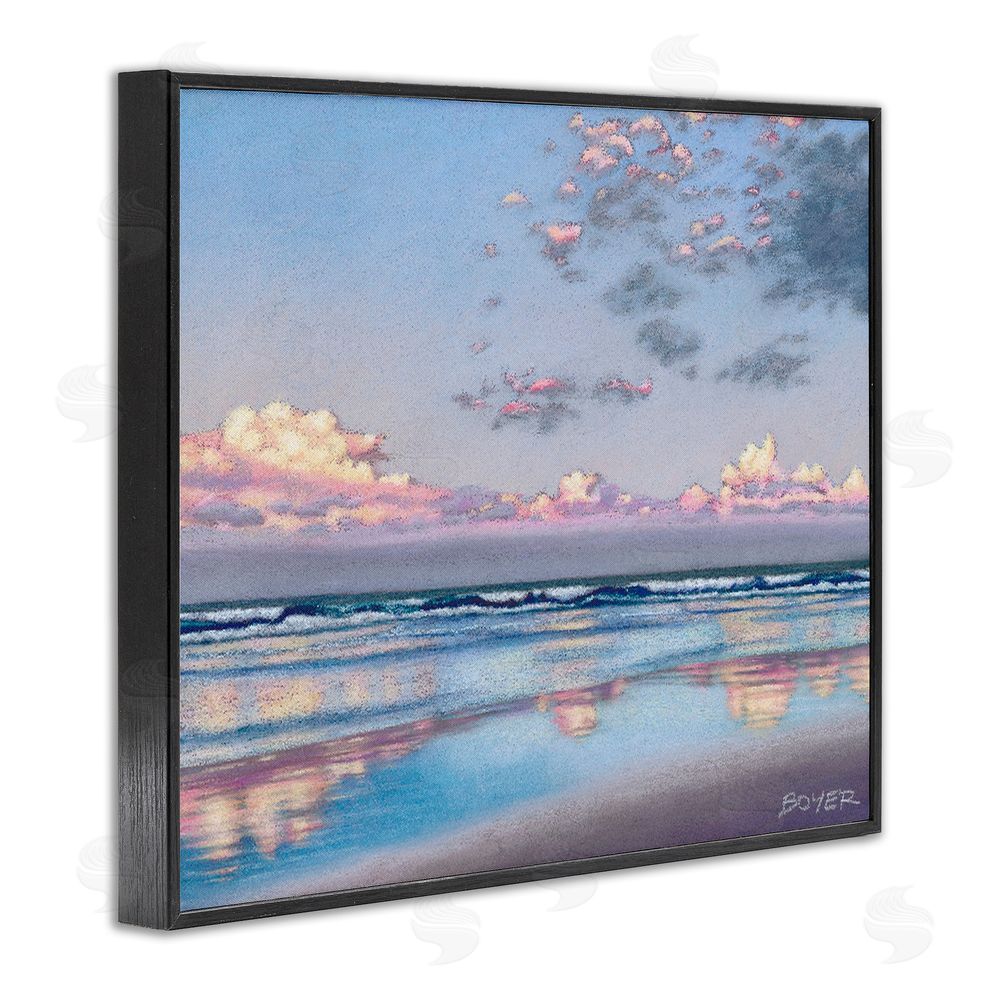 Susy Boyer Nature's Poetry Seascape Black Framed Giclee Wall Art