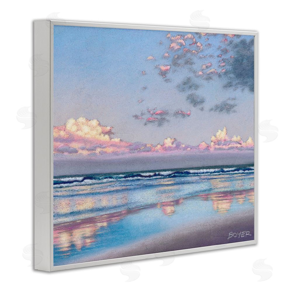 Susy Boyer Nature's Poetry Seascape White Framed Giclee Wall Art
