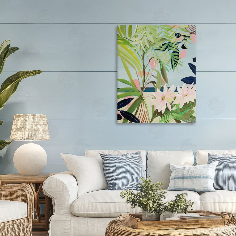 Dani Heyward Discovery of Lush Plants Stretched Canvas Wall Art in Room