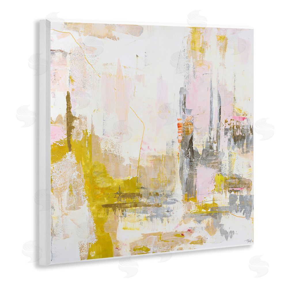 Design Fabrikken New Age Yellow Abstract Wall Plaque Home Decor Art Print