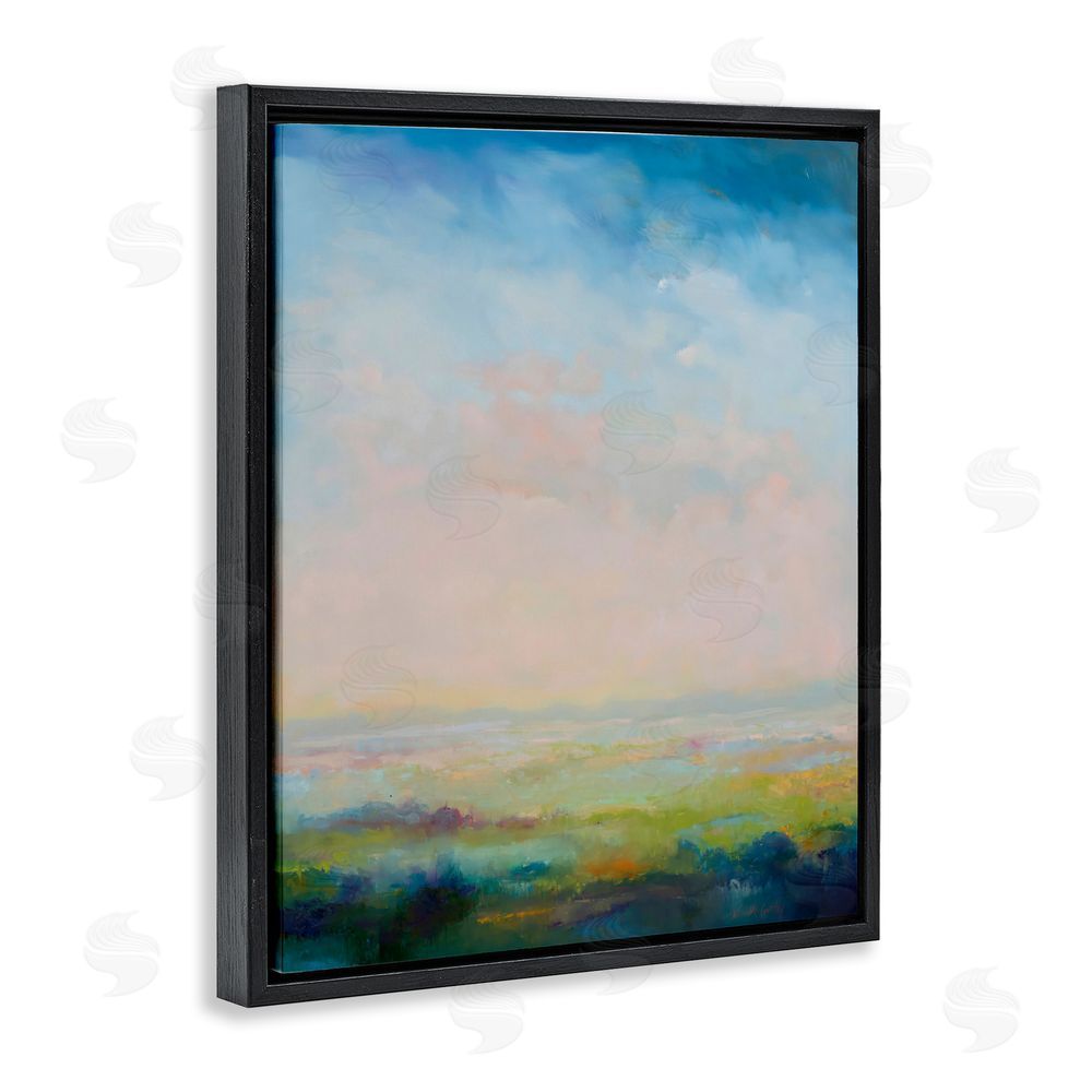 William McCarthy Mystic Marsh Serenity Black Floating Framed Canvas Wall Art