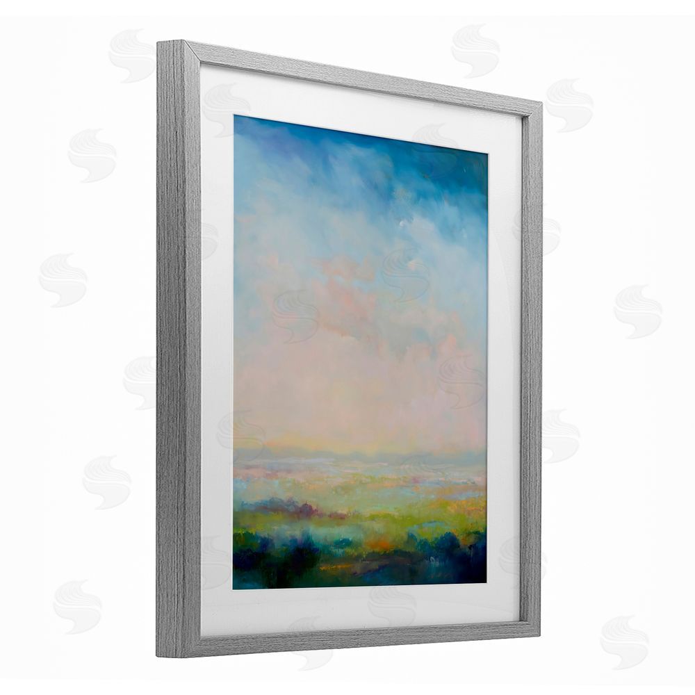 William McCarthy Mystic Marsh Serenity Gray Framed Print Under Glass Wall Art