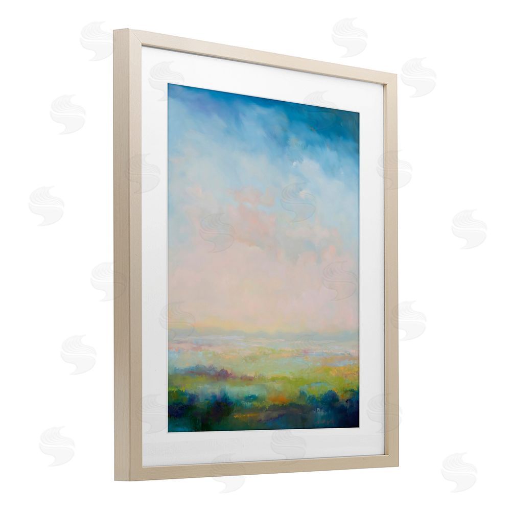 William McCarthy Mystic Marsh Serenity Brown Framed Print Under Glass Wall Art