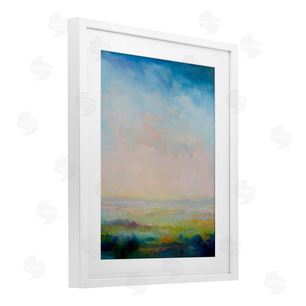 William McCarthy Mystic Marsh Serenity White Framed Print Under Glass Wall Art