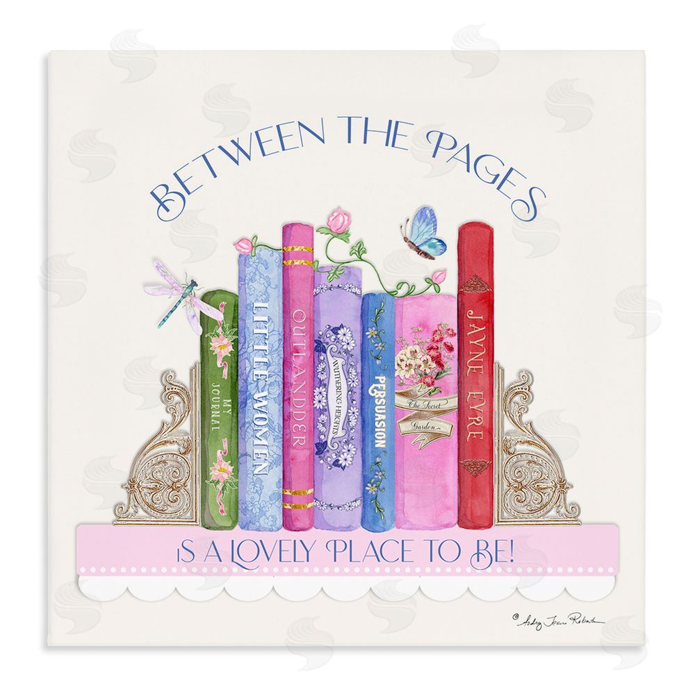 Audrey Jeanne Roberts Between The Pages Lovely Place To Be Stretched Canvas Wall Art Print