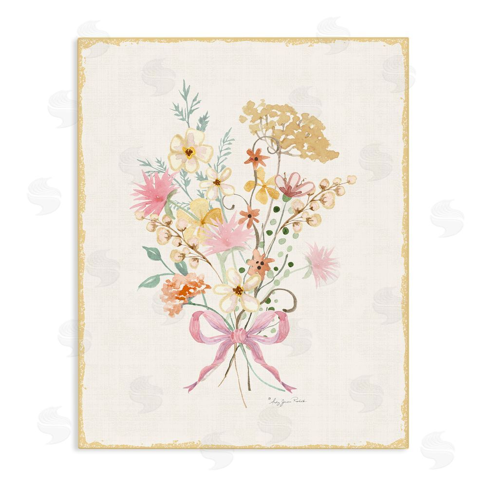 Audrey Jeanne Roberts Cluster of Wild Blossoms Stretched Canvas Wall Art Print