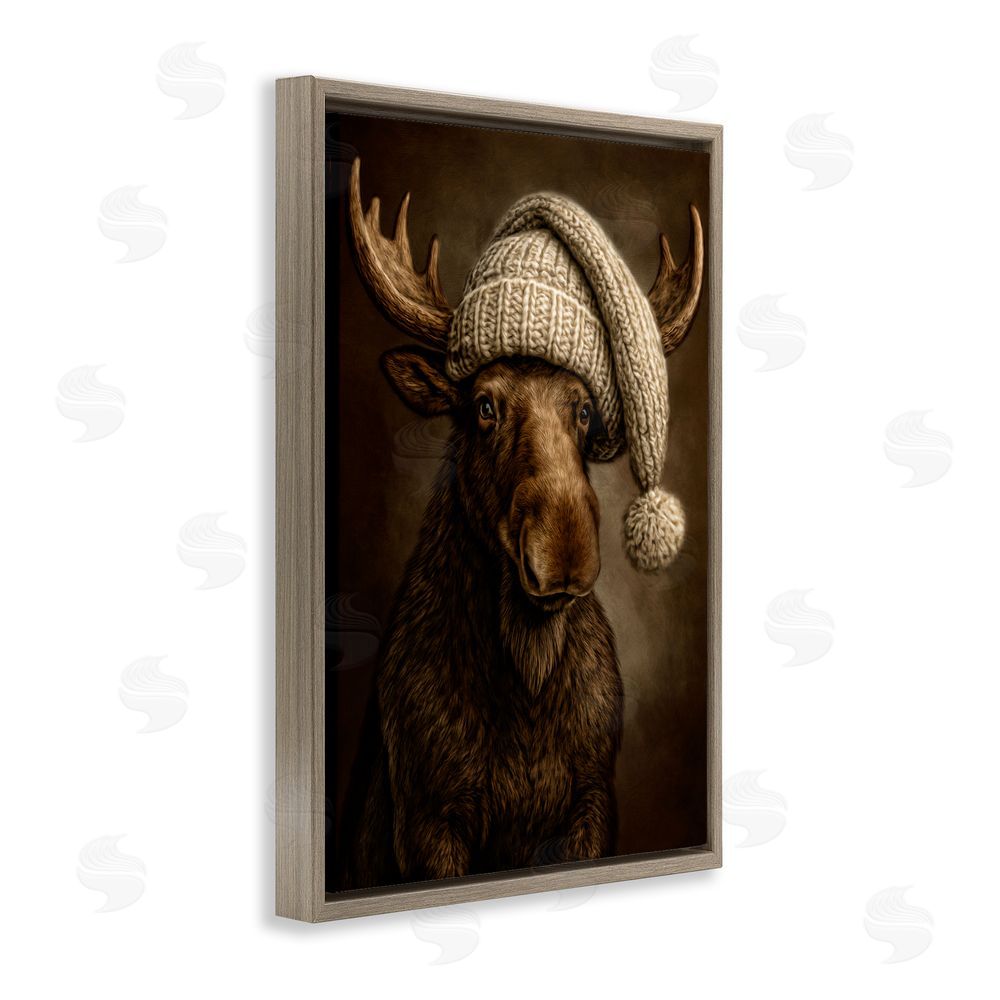 Kelley Parker Northwood Gentle Giant Brown Floating Framed Canvas Wall Art