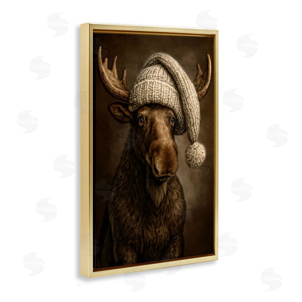 Kelley Parker Northwood Gentle Giant Gold Floating Framed Canvas Wall Art