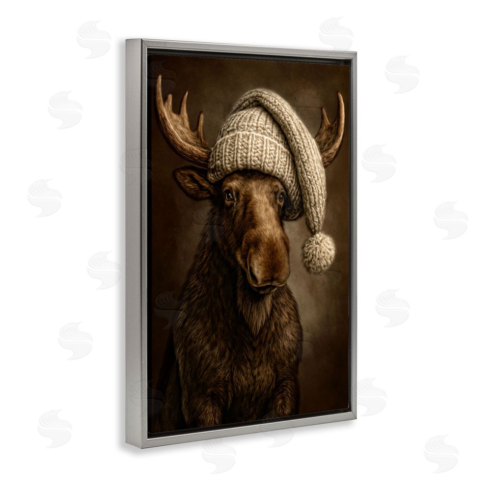 Kelley Parker Northwood Gentle Giant Gray Floating Framed Canvas Wall Art