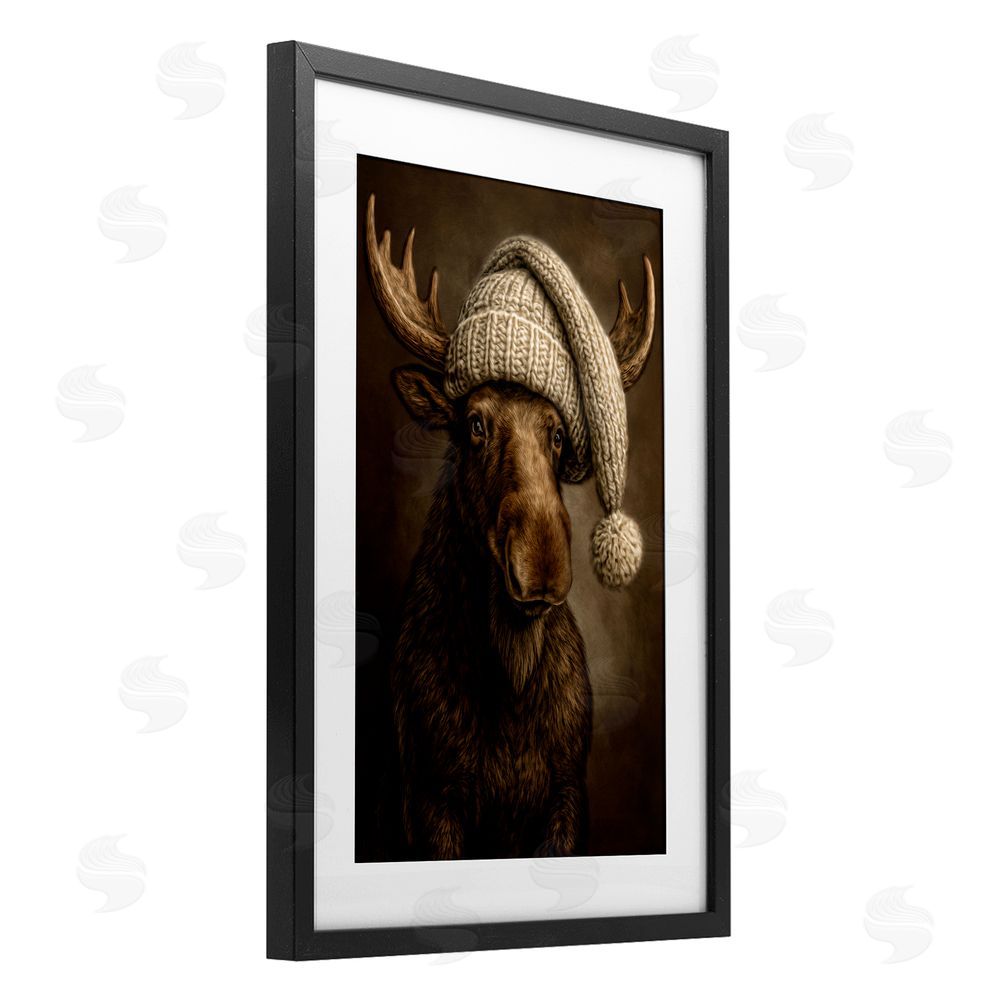 Kelley Parker Northwood Gentle Giant Black Framed Print Under Glass Wall Art
